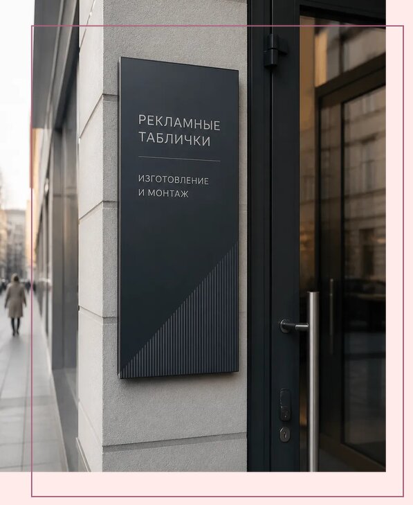 Рекламные таблички в Топках по цене от 4560 р. | Аванза-Тпк
