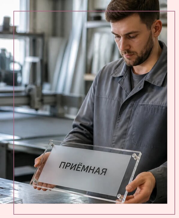 Таблички из оргстекла на заказ в Топках от 3952 р. | Аванза-Тпк